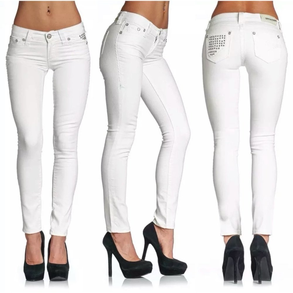 AFFLICTION Women's Denim Jeans RAQUEL TARA WHITE E - Picture 1 of 11